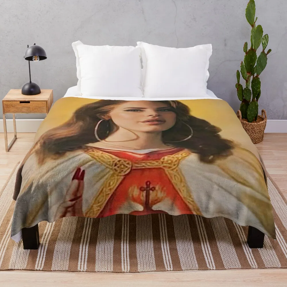 

Lana Del Rey Saint Throw Blanket Summer Beddings Luxury Throw Blankets