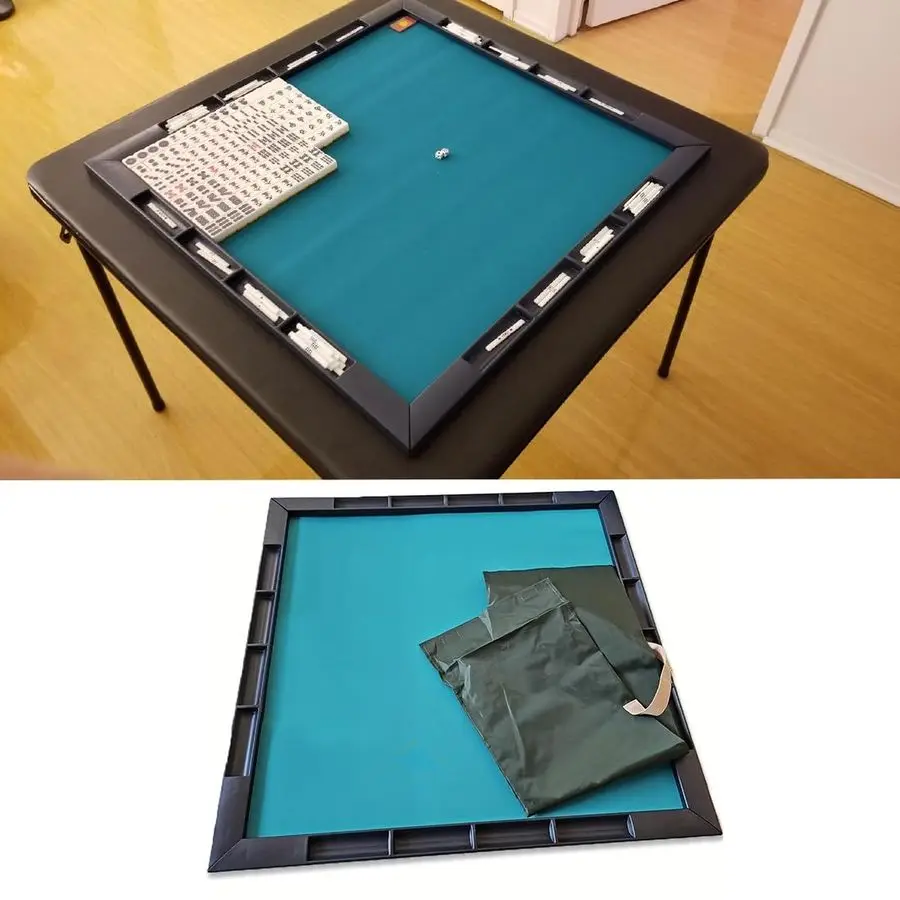 

Mahjong Mat with Storage Pouch amp Builtin Grooves Convert Any Table into a Mahjong Gaming Station
