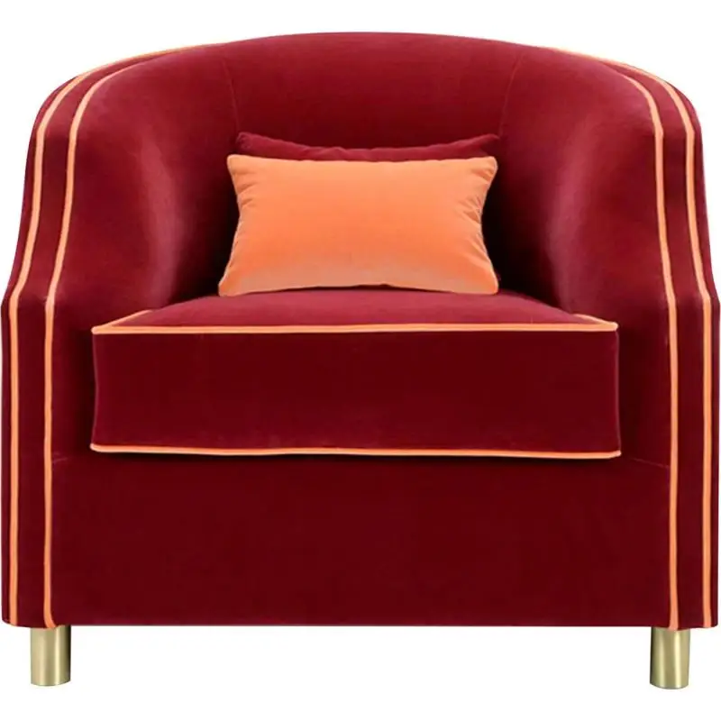 &Modular Design Furniture Cleio Blue Burgundy Orange Armchair Custom Comfortable Club Chair for Bar and Club - view 4