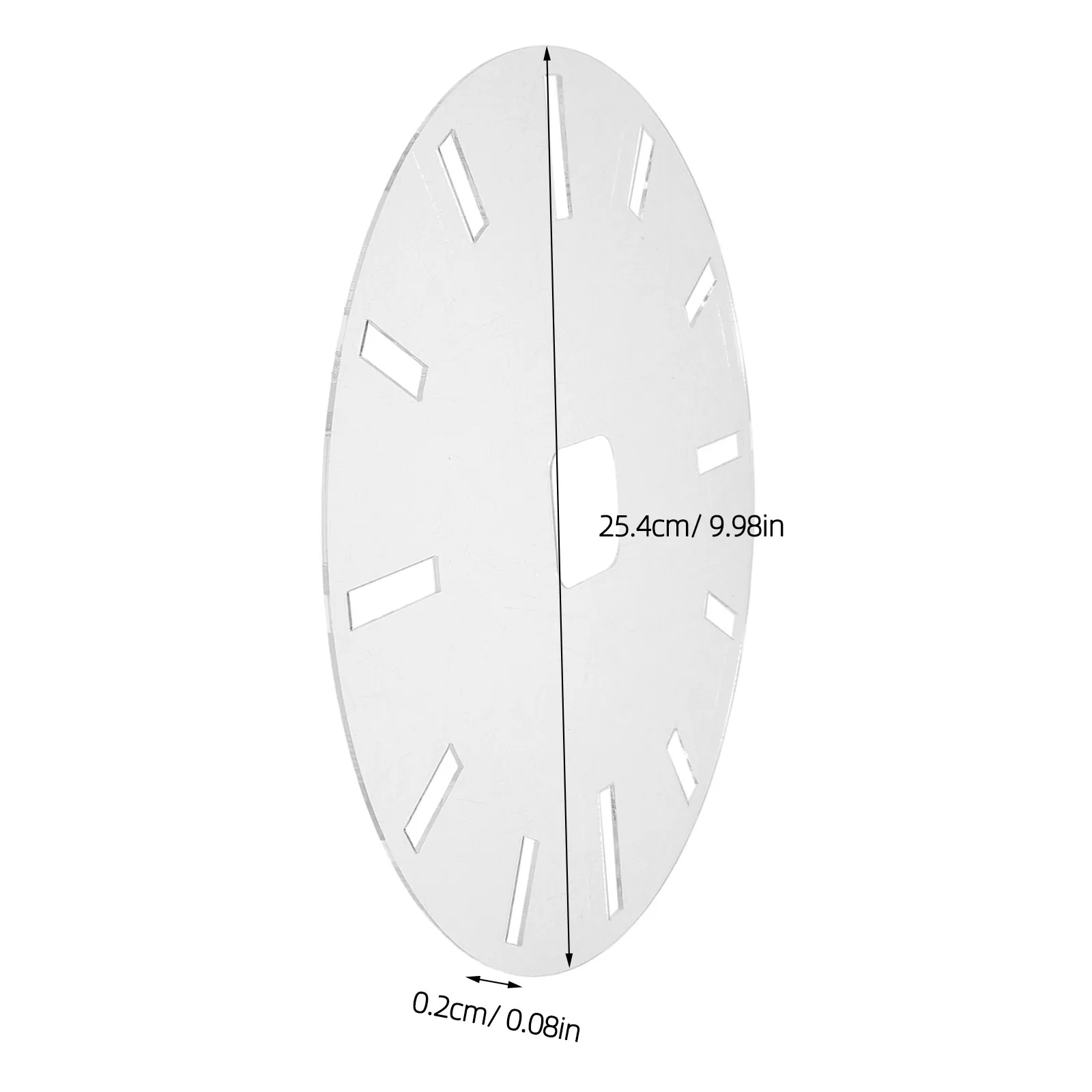 Acrylic Clock Face Template Circle for Woodworking DIY Projects Precise Dial Mold Clock Movement Router Template Inlay Stencil