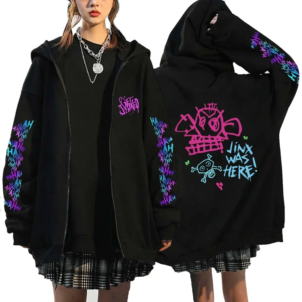 NONE Arcane-Jinx Graphic Zip-Up Hoodie 3