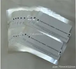 100pcs/lot white Arrow Marker Indicator Stickers for Galaxy A25 A35 A55 S24 Ultra Plus Fold 5 White Box Seals Label Stickers