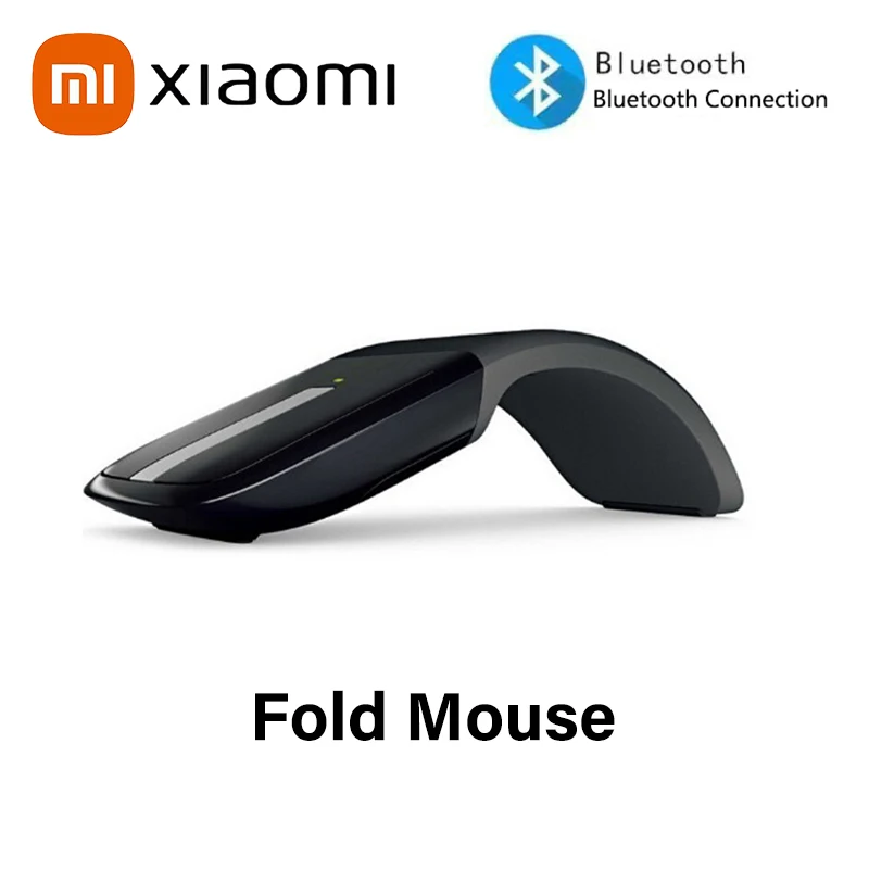 Xiaomi Foldable Bluetooth Wireless Mouse Dual-Mode Silent Arc Touch Ultra Thin Magic Mouse Portable Office Mouse for PC Laptop