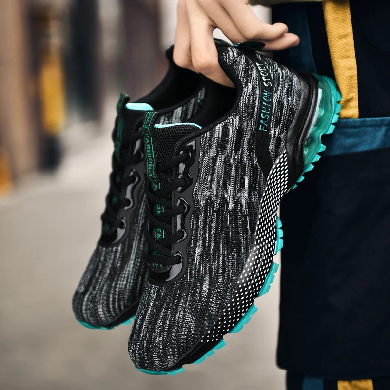 

Повседневная мужская обувь, дышащие модные кроссовки из сетчатого материала, мягкие и удобные спортивные кроссовки для активного отдыха на открытом воздухе.