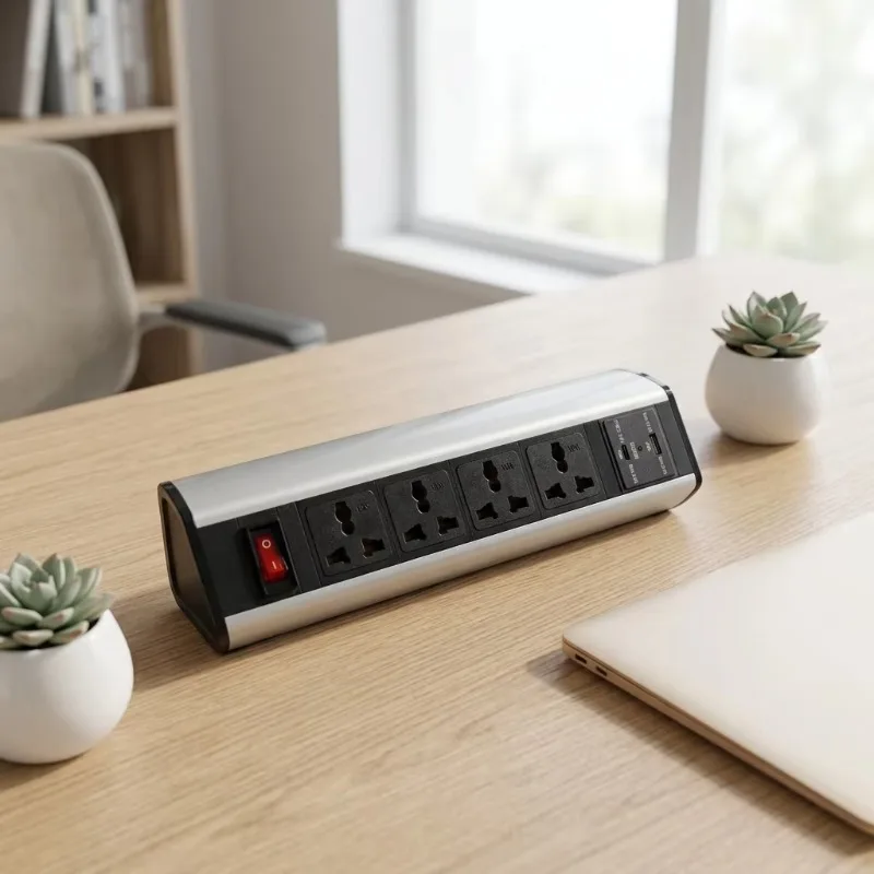 Desktop Installation Series PDU 4 Universal Sockets with USB Port