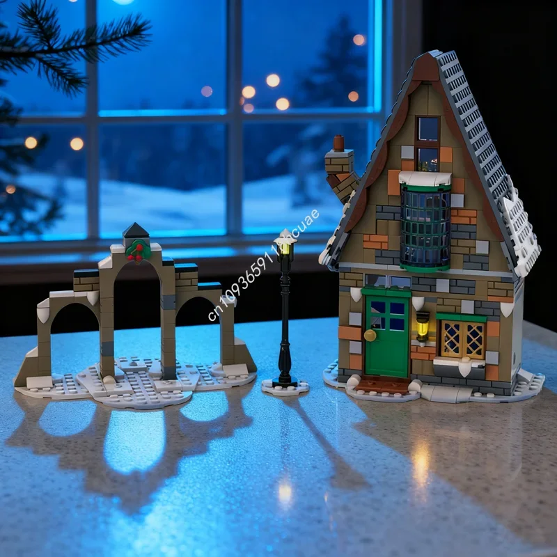 

468pcs MOC Hogsmeade Village expansion Harry Model Building toys blocks DIY creative idea Christmas gifts Education Birthday