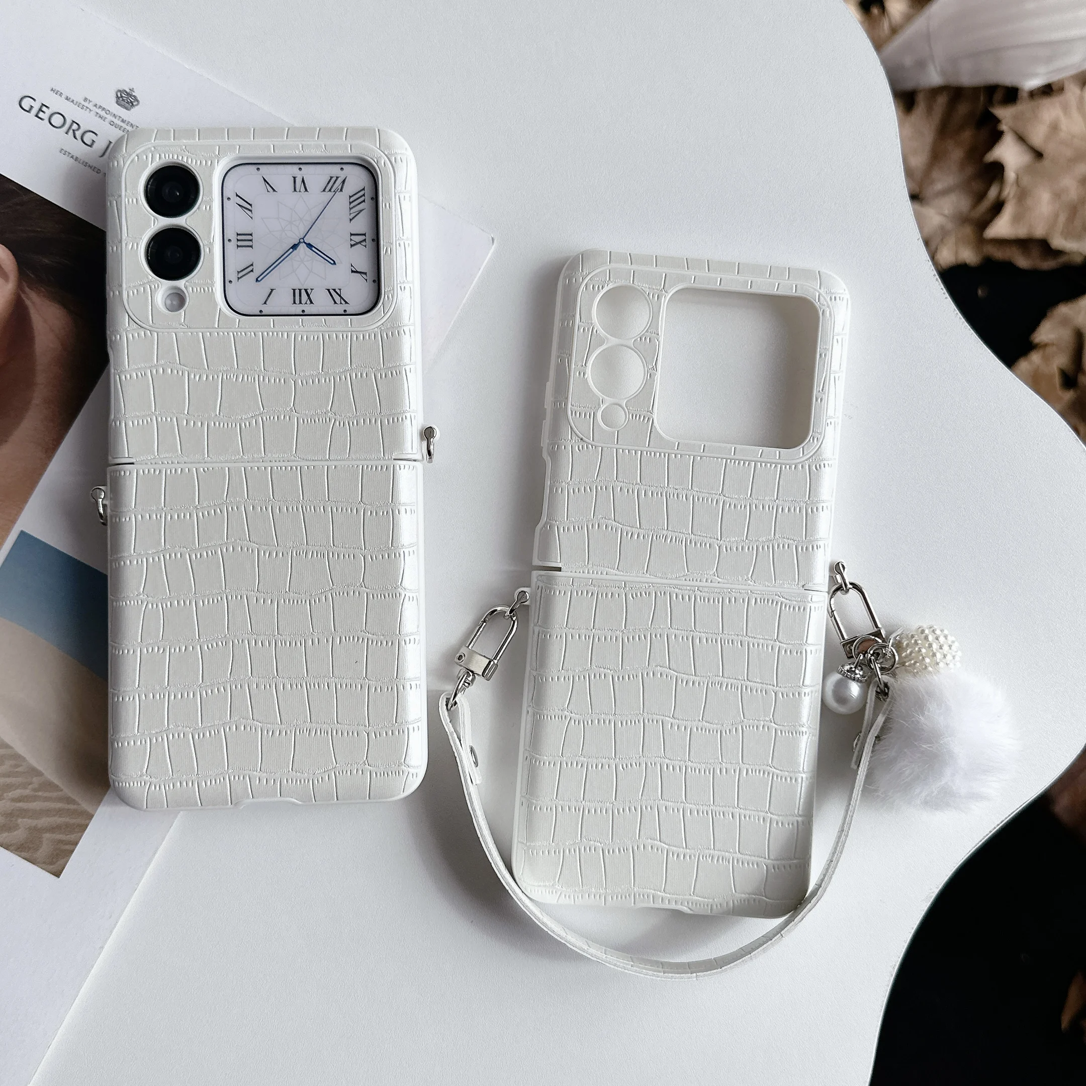 Funda For HUAWEI nova Flip novaFlip Case Luxury Faux Leathe With Lanyard Folding Shockproof Protection Hard Cover Accessories