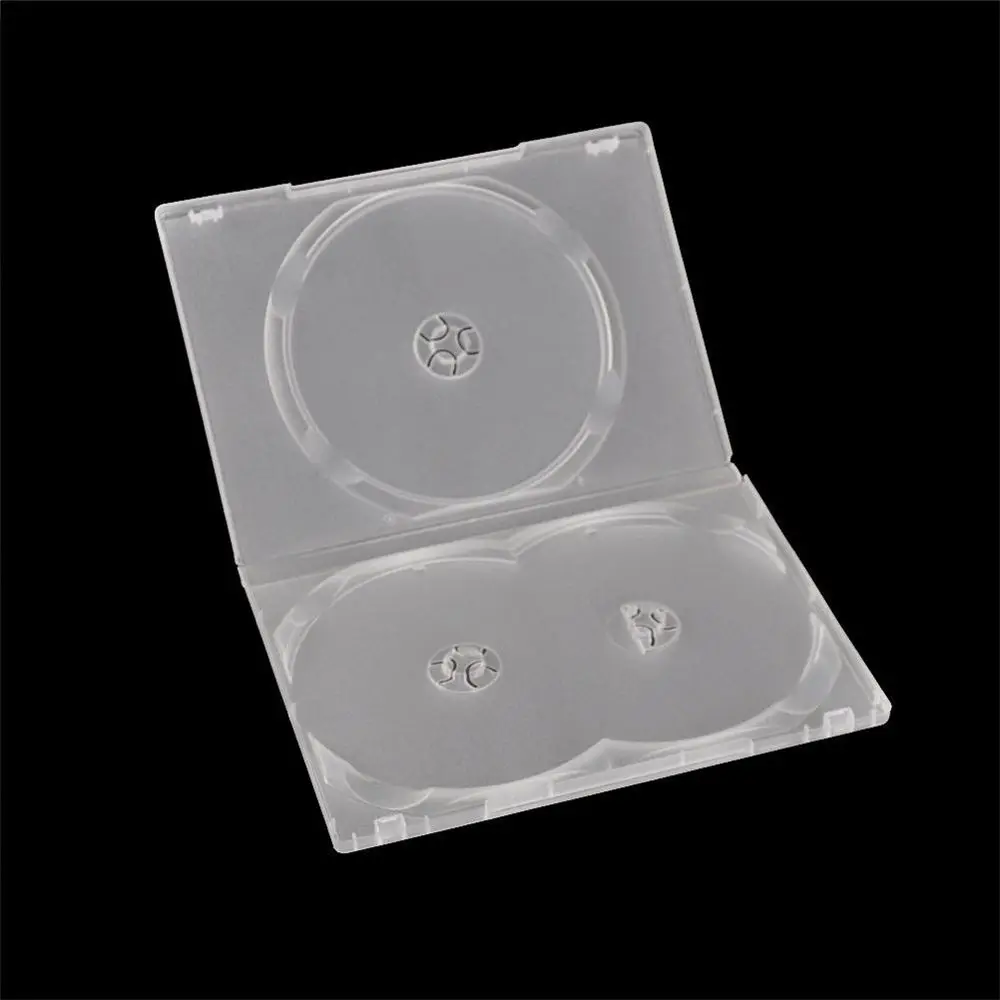 

Plastic Portable for 3 Disc Storage Cover CD Bags Disc Holders Movie Box DVD Case