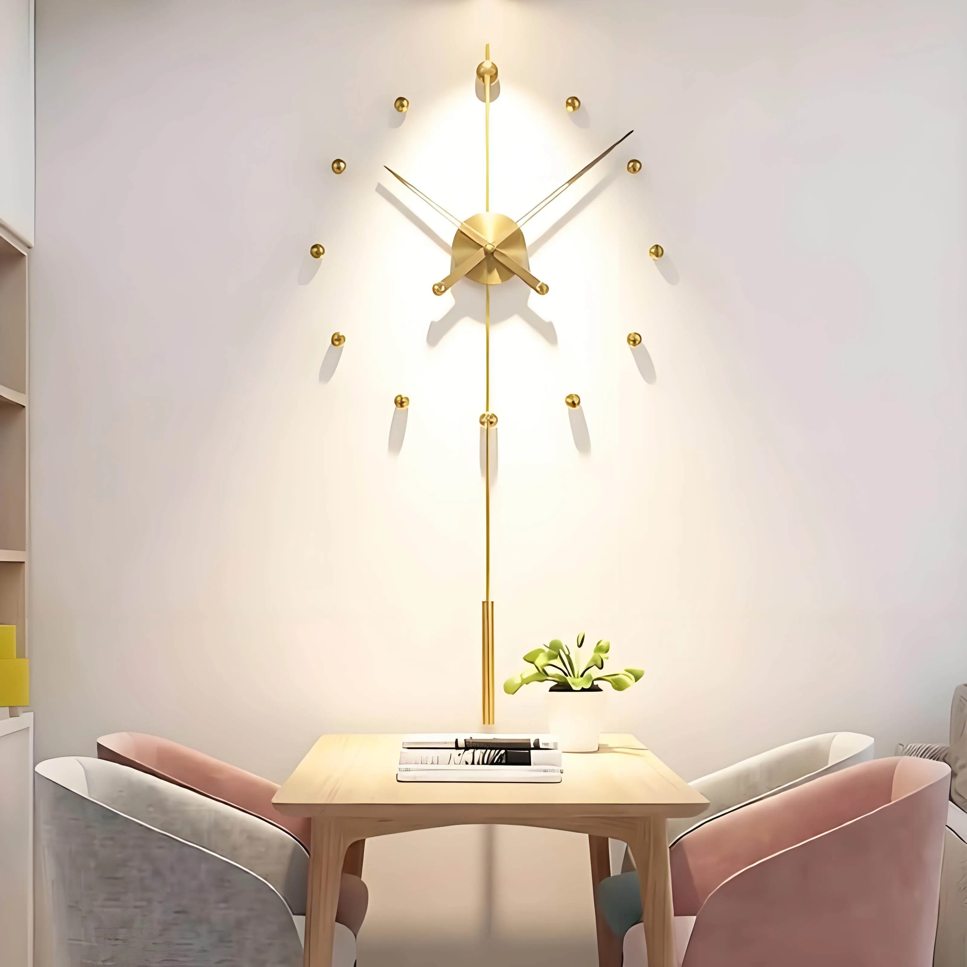 35 Inches Home Decorations Big Mirror Wall Clock Modern Design Large Decorative Designer Wall Sticker Unique Gift