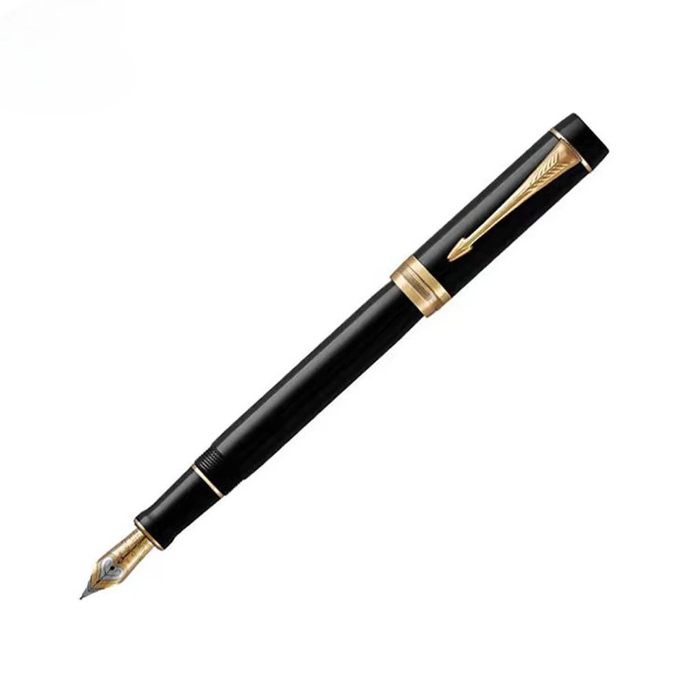 Pure black gold ink pen, festive gifts, high-end business office gifts
