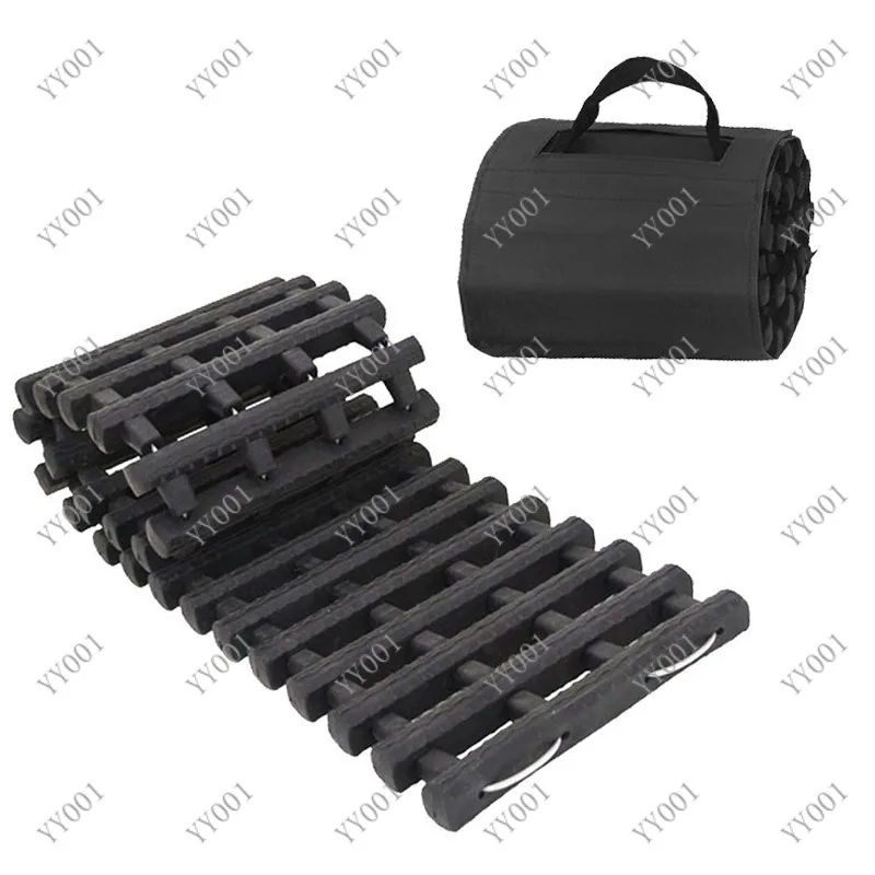 Portable Recovery Traction Tracks, Tire Grip Mats for Mud Sand Snow Emergency