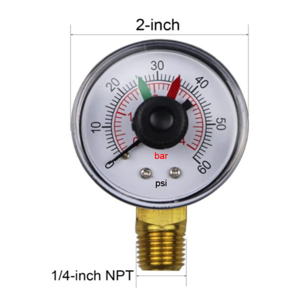 Precise Pressure Measurement Easy Spa Replacement Sturdy And Reliable For ECX271261 Compatible Pressure Gauge