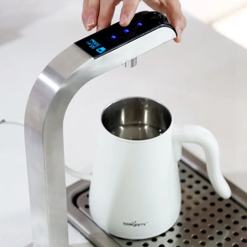 شاشة عرض تعمل باللمس التجارية الكهربائية المهنية آلة توزيع الماء الساخن الأوتوماتيكية على سطح المكتب لمتجر شاي الفندق #5