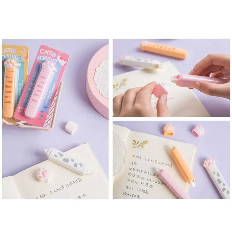 for Cat Paw Roller Correction Tape Stationery Corrector Student Altere