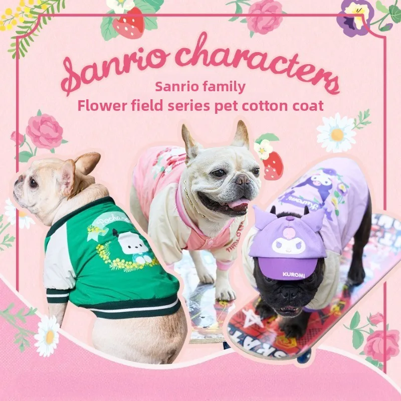 

Sanrio Dog Padded Coat, Warm Windproof Winter Jacket for Small Dogs, Cute Fleece Lined Vest for Outdoor Walking