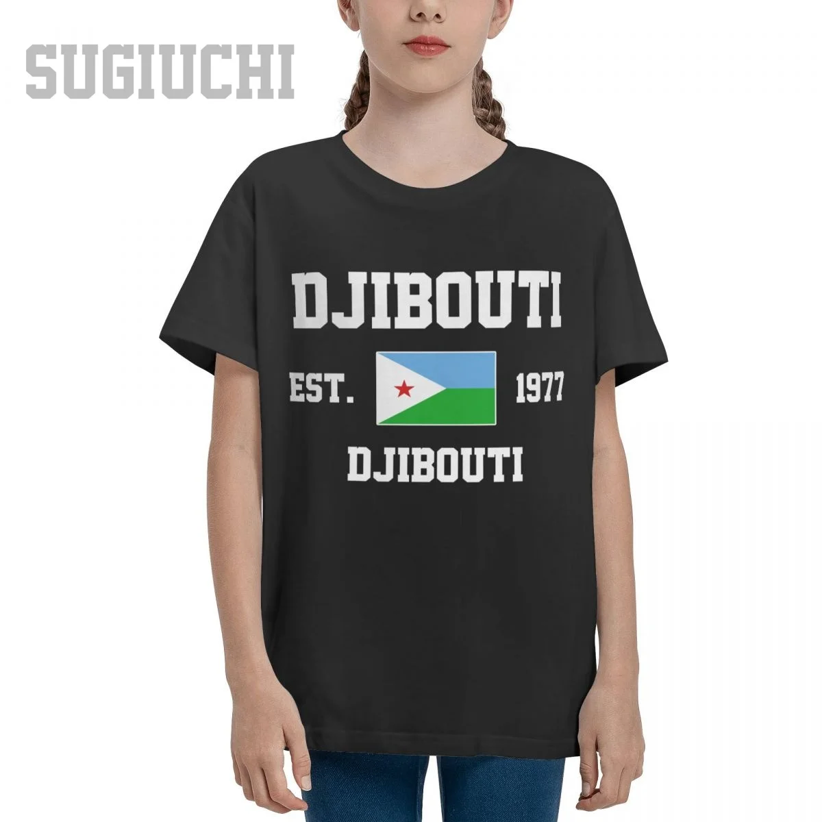 Unisex Youth Boy/Girl Djibouti EST.1977 Djibouti Capital T-shirt Kids tshirt tee 100% Cotton T Shirt o-neck short Children