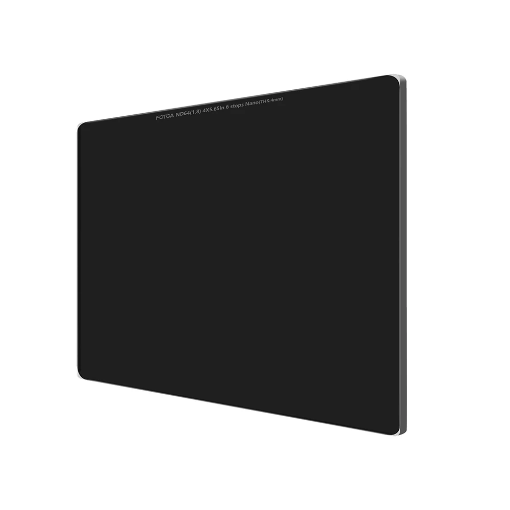 Fotga 4x5.65 Square ND Filter ND4/ND16/ND64/ND1000 4mm Square Neutral Density Filter Double-sided coated Optical Glass Filter