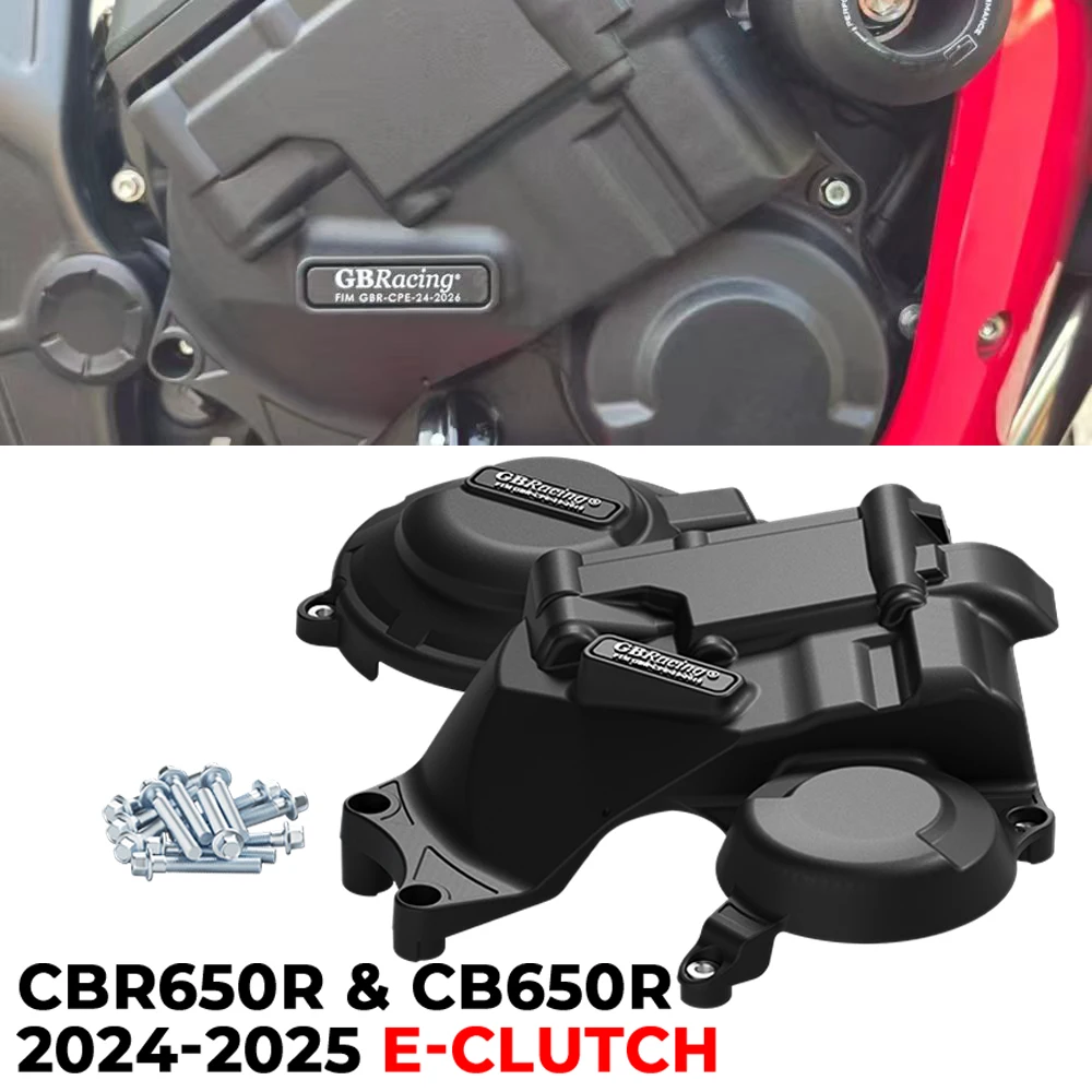 

Комплект вторичного электронного сцепления и крышки генератора GBRacing для HONDA CBR650R/CB650R (E-Clutch: 2024-2025; Генератор: 202021-2025)