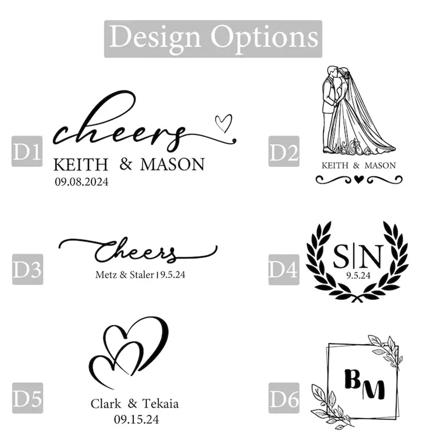 50 قطعة مناديل الزفاف الشخصية ، مناديل تصميم مخصصة لذكرى الزفاف والخطوبة المطبوعة ، مناديل كوكتيل ، الحد الأدنى #5