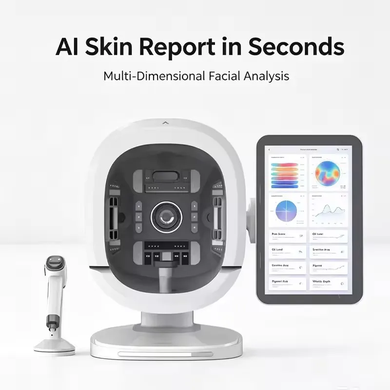 Professional 3D Skin Analysis Machine 19 Languages Available 8 Spectral 36 Million HD Pixels Free Micro Handle