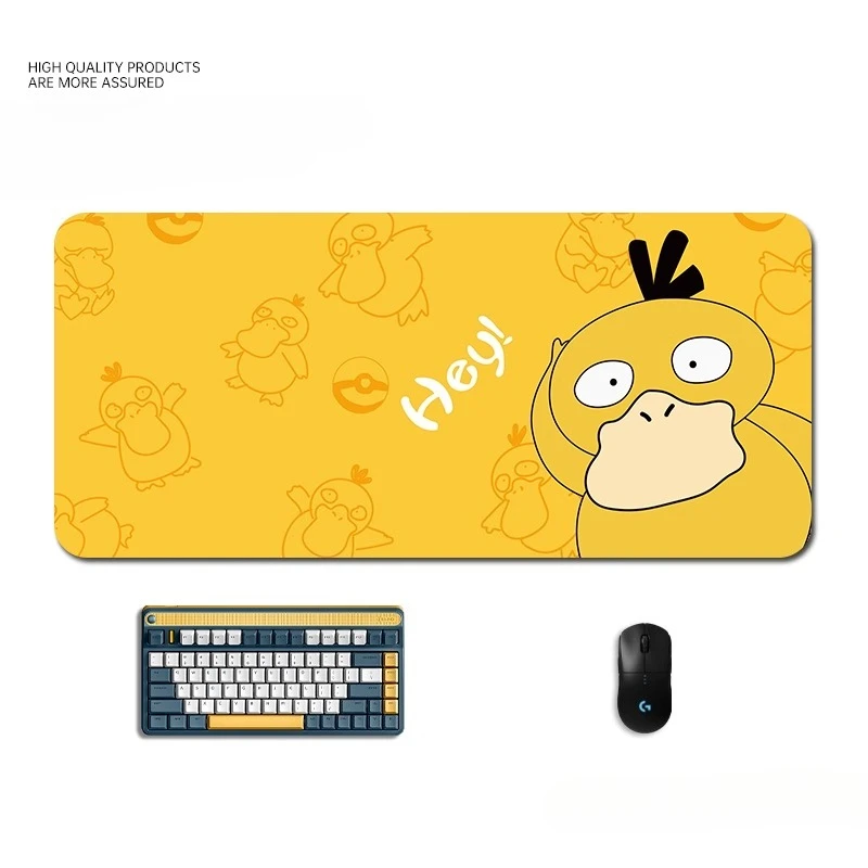High Definition Psyduck Printed Mouse Pad Animation Cartoon Cute Boys/ Girls Desk Pad Office Computer Keyboard Pad Table Mat