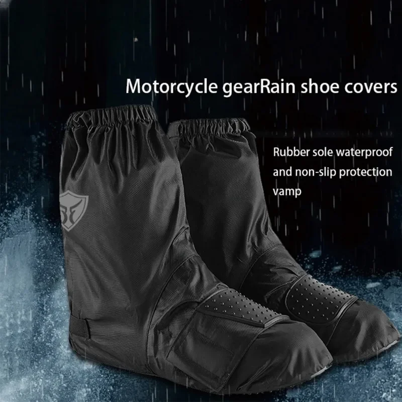 Portable Folding Motorcyclist Raincoat Bicycle Scooter Dirt Pit Bike Motorbike Accessories Footwear Waterproof Boots Rain Snow