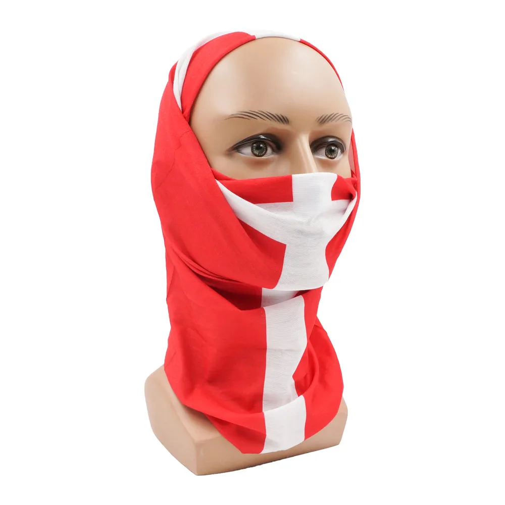 2024 National Flag Bandana EURO Germany Spain France Italy Fans Headscarf Seamless Tube Snood Neck Gaiter Face Shield Mask Cover