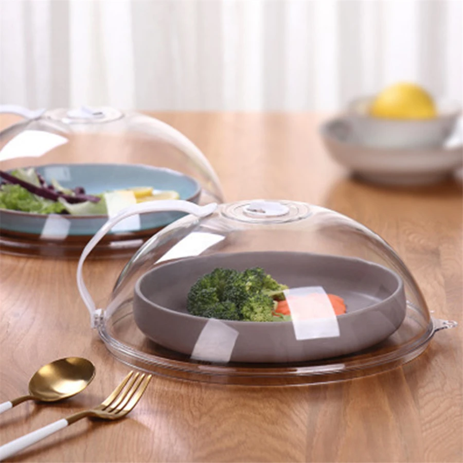 Microwave oven heating appliance Bowl cover Refrigerator round plastic transparent oil spillproof fresh cover bowl cover