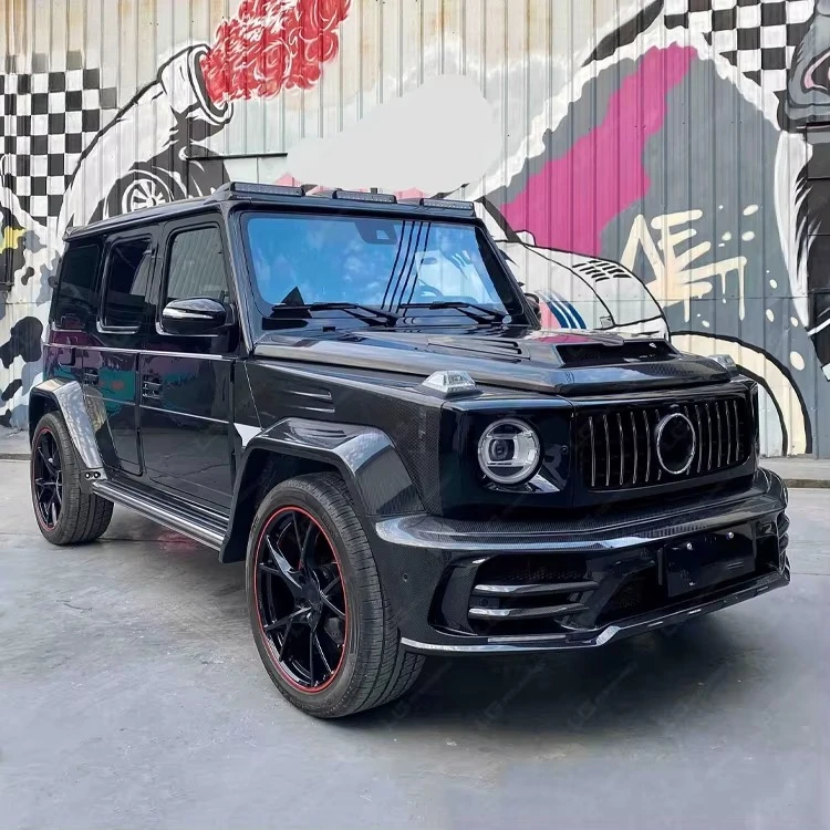 M Style Carbon Fiber Body Kit for  Benz G63 with Front Bumper Rear Bumper Hood Fender Wheel Brow