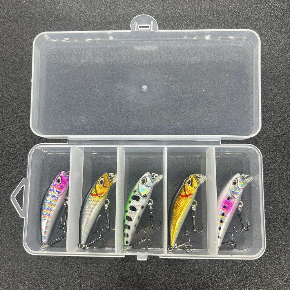 5 Teile/schachtel Micro Minnow Köder Pesca Künstliche Forelle Karpfen Angeln Stream See Harte Köder Jerkbait Bass Hecht Köder