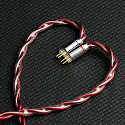 XINHS K16 4-core frozen single crystal copper silver plated palladium HiFi IEM headphone cable