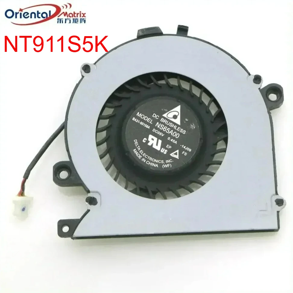 

NS65A00-14J09 BA31-00156A DC5V 0.45A Fan For SAMSUNG NT911S5K NT910S5K NP910S5H CPU Cooler Cooling Fan