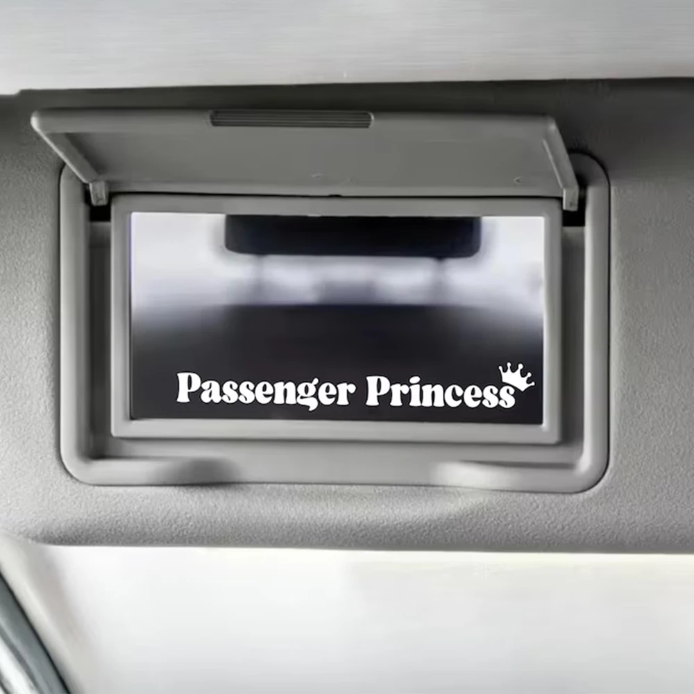 Passenger Princess Car Stickers Accessories Decoration Funny Co Pilot Quote for SUV Truck RV Waterproof Vinyl Decals