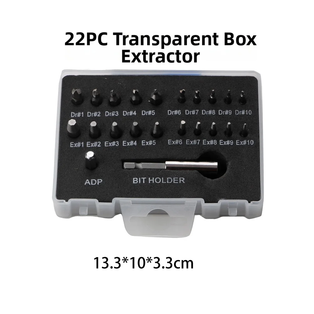 Household Maintenance Screw Extractor Set Household Screw Removal Kit Extractor Carbon Steel Alloy Steel Reverse Teeth