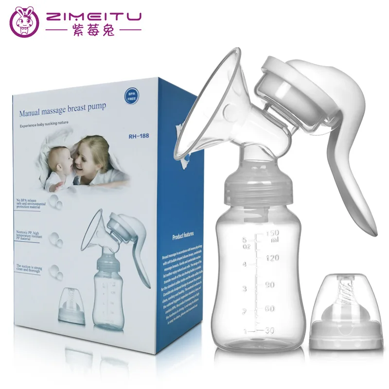 

Purple berry rabbit manual Breast pump suction big maternal products milking machine Breast pump