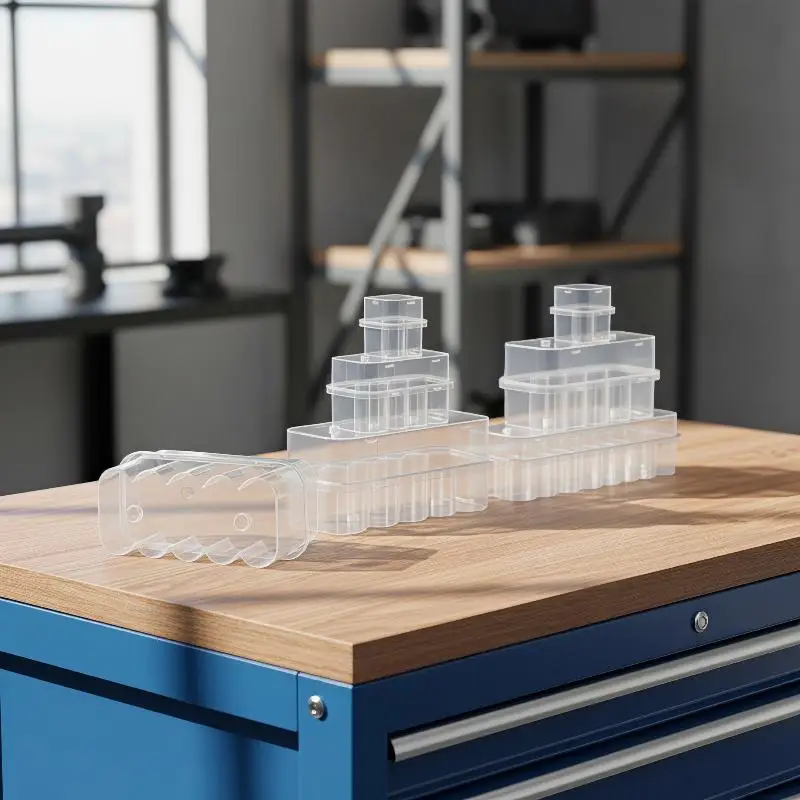 Peptide Vial Storage Box with Lid Anti-slip Microtube Freezer Container Fits 3-20ML Vials for Lab Clinic Use