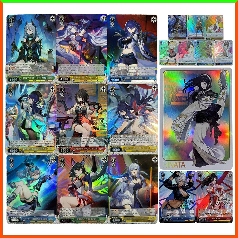 

Аниме Weiss Schwarz DIY ACG Hyuga Hinata Mai Shiranui Ruan Mei Silver Wolf Robin Коллекционные карты игрушки для мальчиков подарок на день рождения