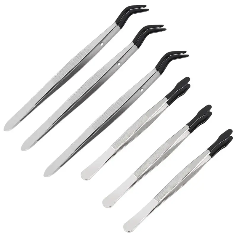 

Набор прецизионных пинцетов BAAJ-6 с резиновыми наконечниками (ПВХ, силикон) для лабораторий, промышленности, хобби и рукоделия