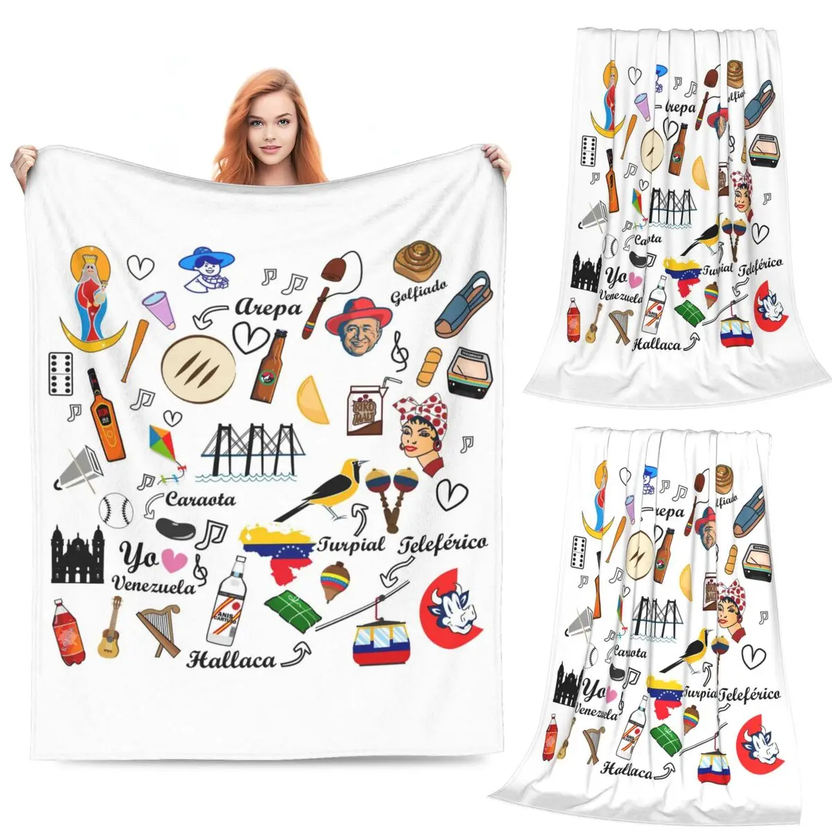 

Venezuela Feelings Blanket Fleece Sofa Throw Blanket Warm Throw Blankets for Couch Bedding Travel Throws Bedspread Quilt