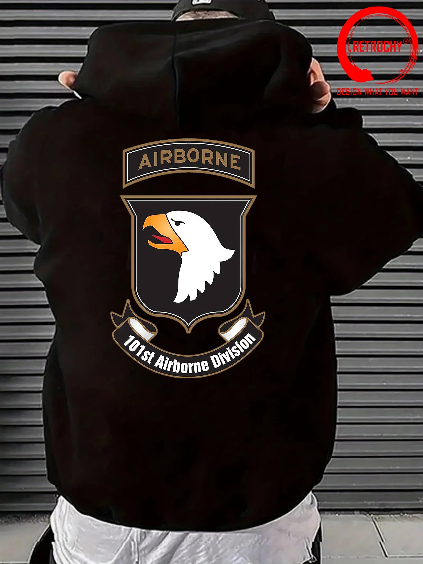 US Airborne Veteran Hoodie Sweatshirt Hooded Men USA Military Army Back Print Hoodies Sweatshirts Unique Gift Hoody New Clothes