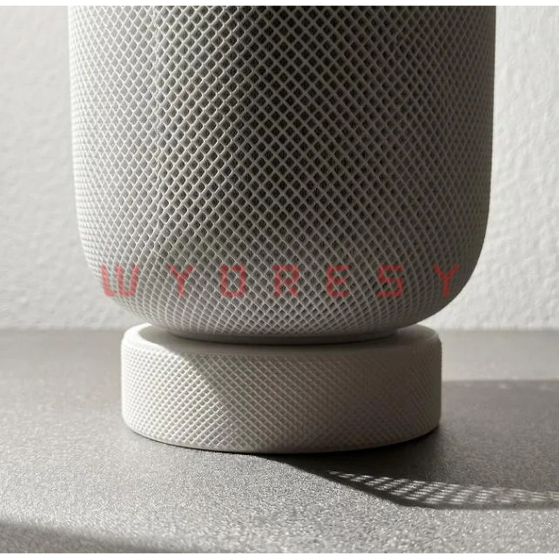 Bracket For Apple（HomePod 1/2）Lifts audio hardware slightly to reduce surface resonance and improve sound dispersion indoors