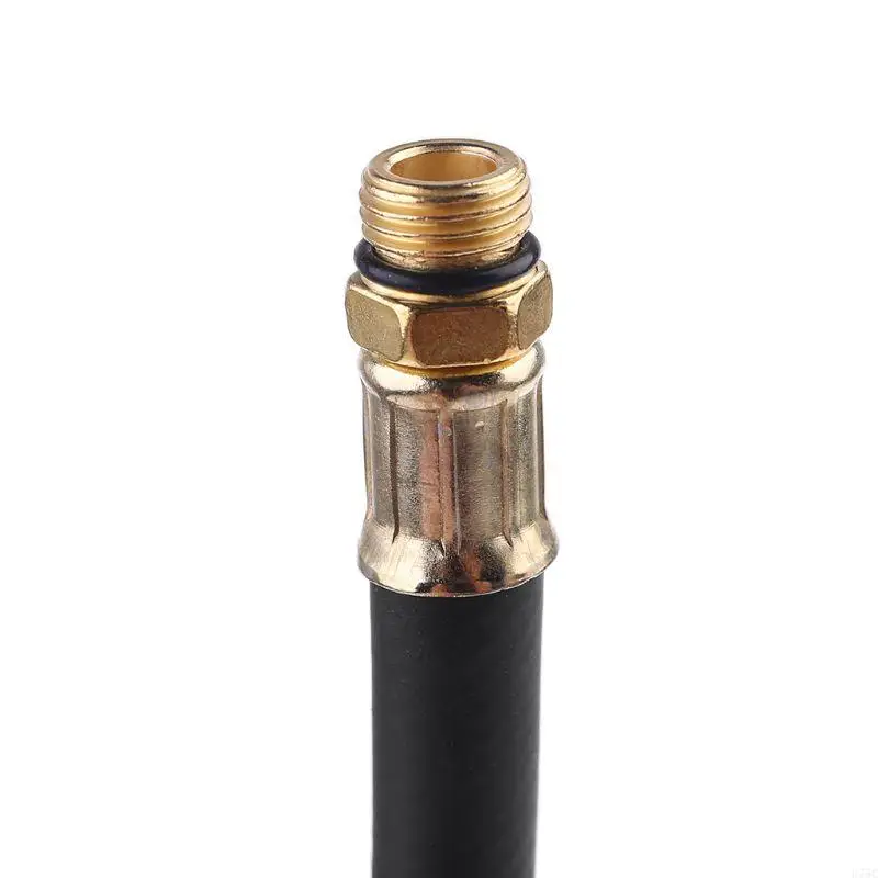 u75c إطارات الإطارات خرطوم إطار 1/4 "ذكور خيط مطاط أنبوب القفل الذاتي تشاك خرطوم الهواء
