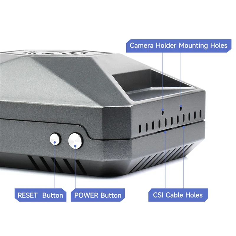 

Cooling And Protection Metal Case Gray-Black Without Antenna For Jetson Nano Case Shell(F) ,For Jetson Nano Development Kit