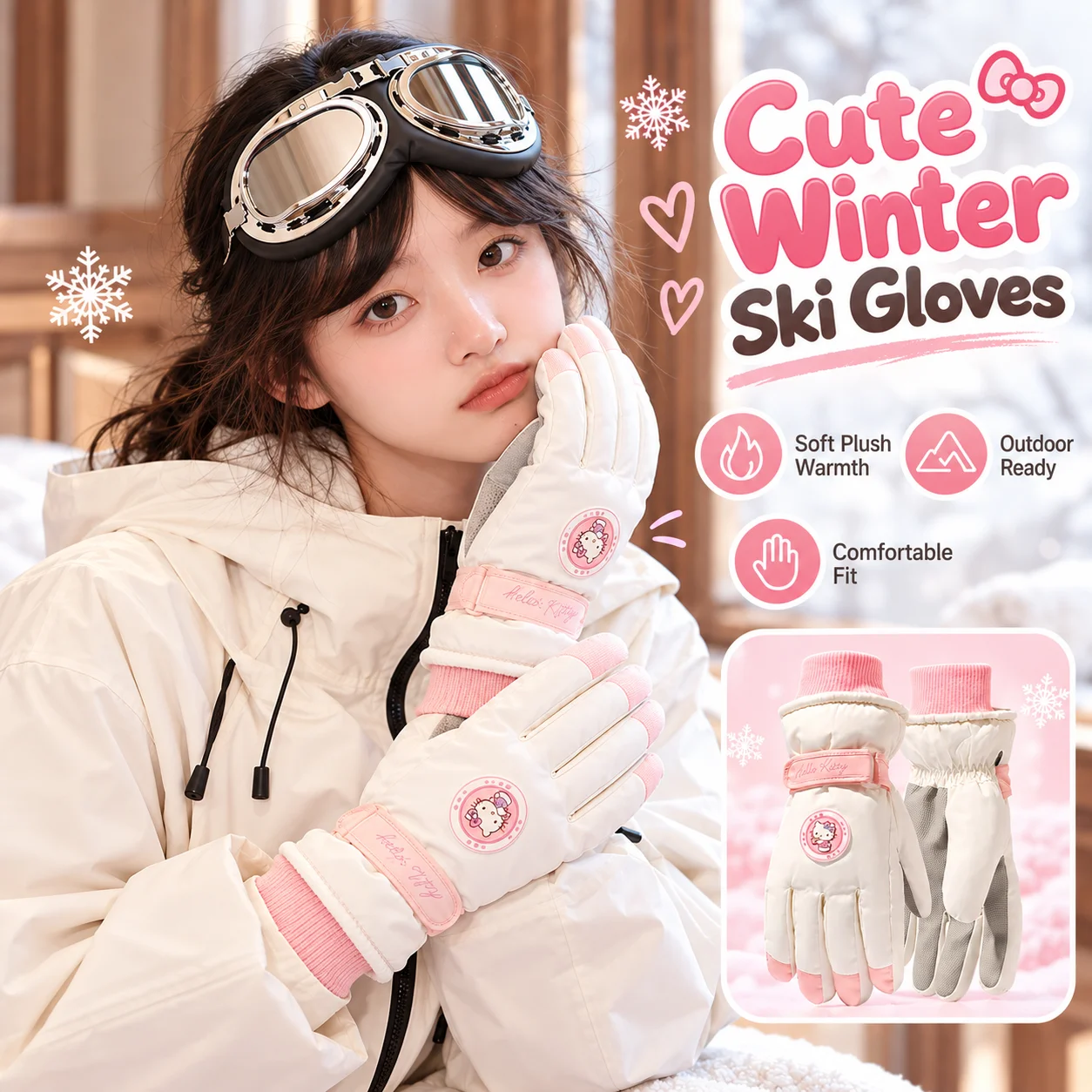 Luvas de esqui de inverno Sanr - Ski Glove Waterproof avaliação e preço