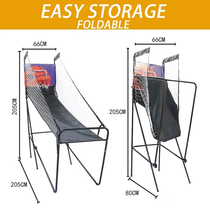 2025 키즈 농구대 아케이드 게임, 미니 샷 농구 아케이드 게임 (실내용, 전자식 점수판 및 응원 음향 효과 포함)