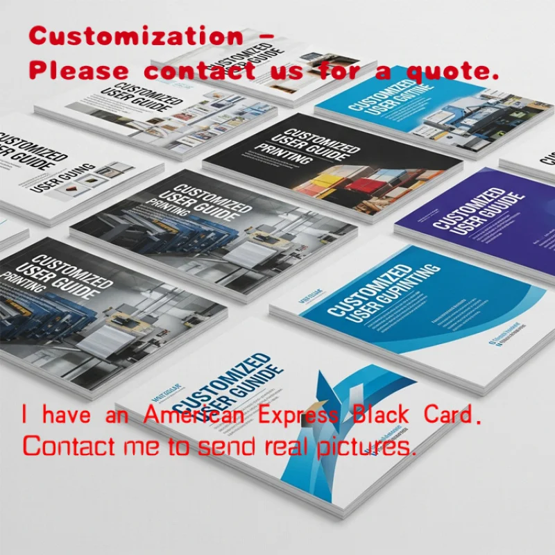 

custom.XJY Offset Paper Glossy Film Laminated Folded Tri-Fold Brochure Custom User Guide Printing