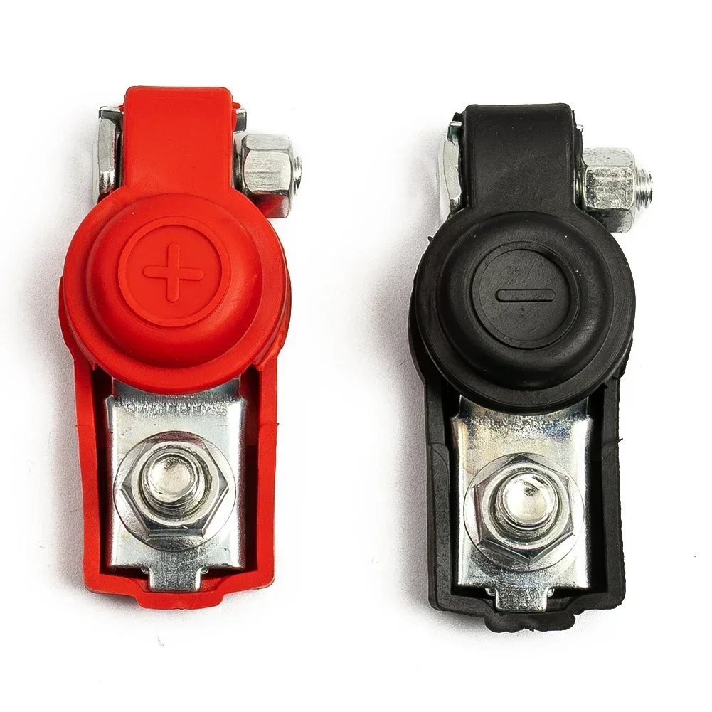 Pince de câble de borne de batterie pour voitures et camions, borne de batterie automatique positive négative, pince de poteau supérieur,