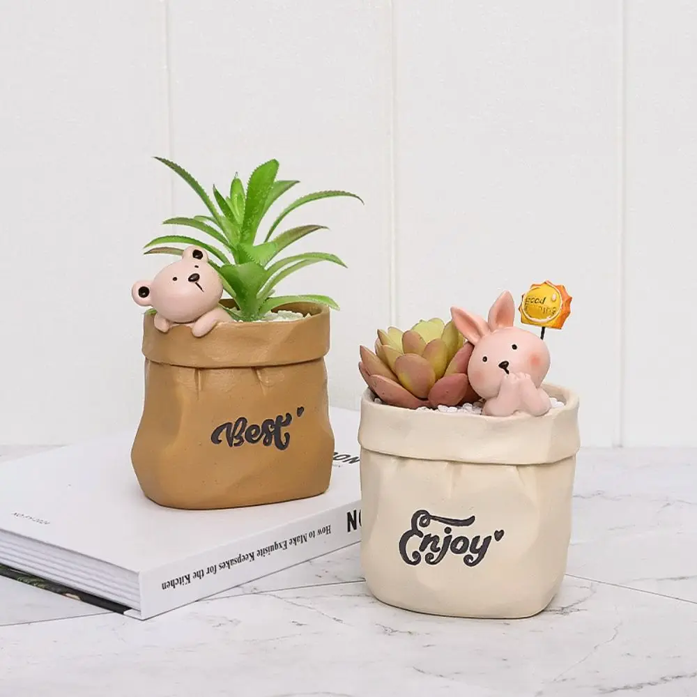 

Holiday Gift Cute Pen Holder Creative Retro Makeup Brush Storage Box Resin Large Capacity Pen Container Student