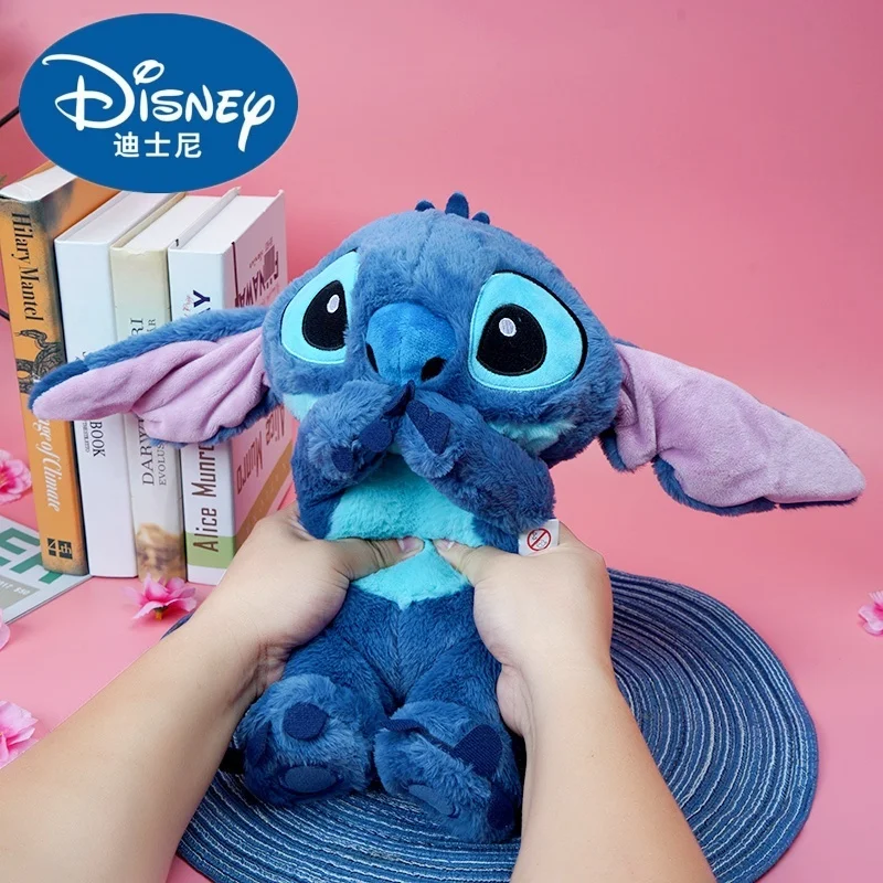 

Игрушка плюшевая со светодиодной подсветкой, аниме disney Stitch, дышащая Музыкальная кукла Лило Стич, кукла для сна, подарок на день рождения