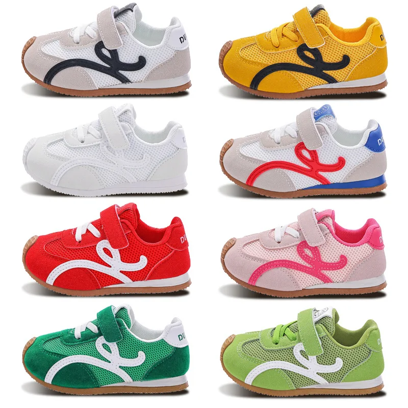 New Autumn Boys Girls Low-top Sneakers Breathable Mesh Casual Shoes Children Soft-soled Sports Shoes Kids Non-slip Casual Shoes